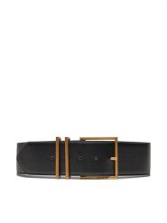 Guess Pasek Damski BW7846 P3460 Czarny. Czarne paski Guess, z aplikacjami, ze skóry. Za 189.99 zł.