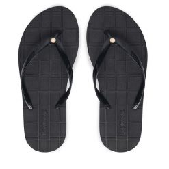 Japonki Barbour. Czarne japonki Barbour, bez wzorów. Za 179.99 zł.