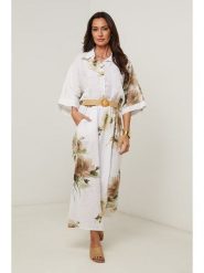 Le Monde du Lin Lniana spódnica w kolorze białym rozmiar: 38/40. Białe spódnice Le Monde du Lin, bez wzorów, ze lnu, maxi. Za 143.99 zł.