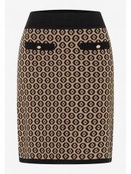 More & More Spódnica w kolorze jasnobrązowo-czarnym rozmiar: 34. Brązowe spódnice More & More, na imprezę, s, bez wzorów, z wiskozy, klasyczne, midi. Za 100.28 zł.