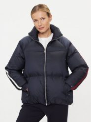 Tommy Hilfiger Kurtka puchowa WW0WW40093 Granatowy Regular Fit. Niebieskie kurtki Tommy Hilfiger, l, bez wzorów, z puchu, bez kaptura. Za 1,939.00 zł.
