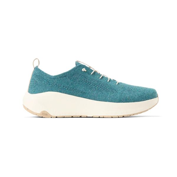 Buty do chodzenia Icebug Aura ReWool RB9X. Niebieskie buty trekkingowe Icebug, bez wzorów, z wełny, bez zapięcia, trekkingowe. Za 744.25 zł.