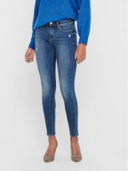 ONLY Jeansy Wauw 15219241 Niebieski Skinny Fit. Niebieskie jeansy ONLY, m, bez wzorów, z bawełny. Za 129.99 zł.