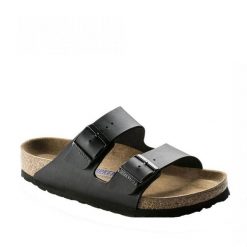 Birkenstock Arizona Czarne Kapcie Dorosłych. Brązowe kapcie Birkenstock, bez wzorów, z materiału. Za 614.00 zł.