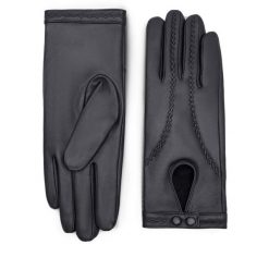 Rękawiczki Damskie Lasocki. Czarne rękawiczki Lasocki, bez wzorów. Za 119.99 zł.