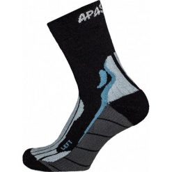 Skarpety do sportów outdoorowych - Kibo - Skarpety turystyczne. Czarne skarpetki APASOX, bez wzorów. Za 95.95 zł.