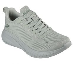 Buty do chodzenia damskie Skechers 117209SAGE. Zielone buty treningowe Skechers, bez wzorów, z materiału, bez zapięcia, trekkingowe. Za 351.00 zł.