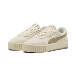 Buty damskie sportowe do chodzenia Puma CARINA MIA SD. Białe buty treningowe Puma, na jesień, bez wzorów, z materiału, bez zapięcia, do biegania. Za 234.00 zł.
