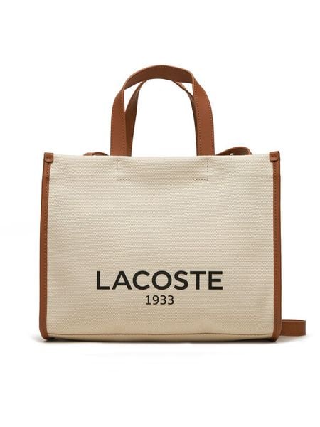 Lacoste Torebka NF4641TD Brązowy. Brązowe torebki klasyczne Lacoste, bez wzorów, z materiału, bez dodatków. Za 699.99 zł.