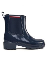 Tommy Hilfiger Kalosze Essential Corporate FW0FW07762 Granatowy. Niebieskie kalosze Tommy Hilfiger, bez wzorów, z gumy, bez zapięcia. Za 259.99 zł.