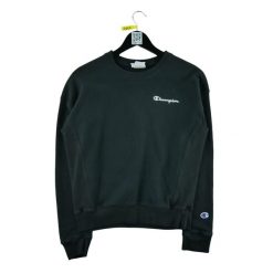 Champion Bluza damska czarna. Czarne bluzy z kapturem Champion, l, bez wzorów, bez kaptura, na fitness i siłownię. Za 68.12 zł.