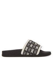 Elisabetta Franchi Klapki F4-A0E-0313 Czarny. Czarne klapki Elisabetta Franchi, bez wzorów, z tworzywa sztucznego, bez obcasa, bez zapięcia. Za 389.99 zł.