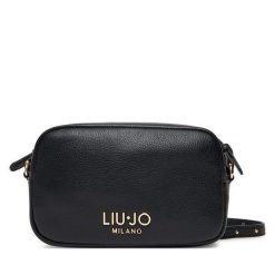 Torebka Liu Jo. Czarne listonoszki Liu Jo, bez wzorów, bez dodatków. Za 389.99 zł.