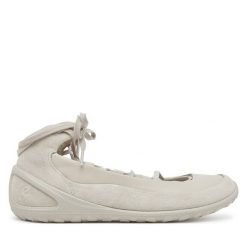 Baleriny ECCO. Szare baleriny ECCO, bez wzorów, bez obcasa, bez zapięcia. Za 419.99 zł.