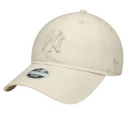 Czapka z daszkiem damska 9TWENTY Midi Linen New York Yankees Cap. Brązowe czapki z daszkiem New Era, bez wzorów, z bawełny, sportowe. Za 129.99 zł.