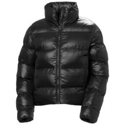 Damska kurtka puchowa Helly Hansen Jade. Czarne kurtki Helly Hansen, na zimę, l, bez wzorów, z poliamidu, bez kaptura. Za 669.00 zł.