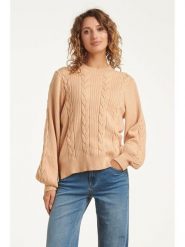 Smashed Lemon Sweter w kolorze beżowym rozmiar: S. Brązowe swetry Smashed Lemon, s, bez wzorów, bez ramiączek. Za 104.99 zł.