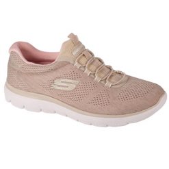 Buty treningowe damskie, Skechers Summits - Fun Flair. Niebieskie buty sportowe lifestyle Skechers, bez wzorów, bez zapięcia. Za 259.99 zł.