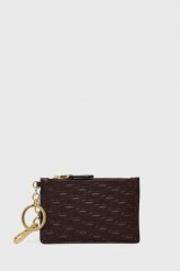 Lauren Ralph Lauren portfel skórzany damski kolor brązowy. Brązowe portfele Lauren Ralph Lauren, bez wzorów. W wyprzedaży za 264.99 zł.