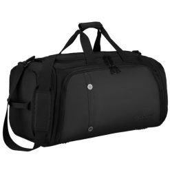 Sportowa torba treningowa z poliestru w czarnym kolorze Peterson PTN 24289T. Czarne torby sportowe Peterson, bez wzorów. Za 126.99 zł.