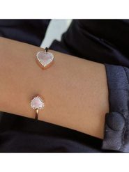 Les Petites Précieuses Pozłacana bransoletka rozmiar: onesize. Różowe bransoletki Les Petites Précieuses, z cyrkonią, pozłacane. Za 260.99 zł.