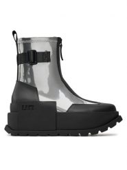 United Nude Botki Roko Bootie II 1077714113 Srebrny. Szare botki United Nude, bez wzorów, ze skóry, bez obcasa, na koturnie, bez zapięcia. Za 939.99 zł.