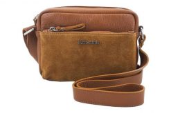 Listonoszka skórzana BARBERINI'S j. brązowa 788/1-12. Brązowe shopper bag Barberinis, bez wzorów, ze skóry, casualowe, małe, zamszowe, bez dodatków. Za 199.99 zł.