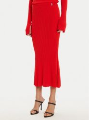 Patrizia Pepe Spódnica midi 8G0423/K9J5-R835 Czerwony Regular Fit. Czerwone spódnice Patrizia Pepe, bez wzorów, z wiskozy, midi. Za 469.99 zł.