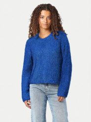 Noisy May Sweter Sassy 27029424 Niebieski Relaxed Fit. Niebieskie swetry Noisy May, xs, bez wzorów, z syntetyku, bez ramiączek. Za 89.99 zł.