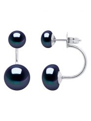 ATELIERS SAINT GERMAIN Srebrne kolczyki-wkrętki z perłami rozmiar: onesize. Niebieskie kolczyki ATELIERS SAINT GERMAIN, z perłą, srebrne. Za 299.45 zł.