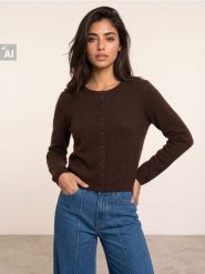 Kardigan z wełną - dark grey jeans. Szare swetry Sinsay, l, bez wzorów, z jeansu, bez ramiączek. Za 79.99 zł.