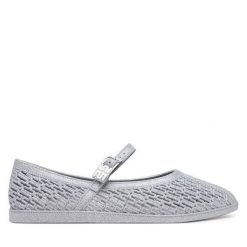 Baleriny Melissa. Szare baleriny Melissa, bez wzorów, bez obcasa, bez zapięcia. Za 229.99 zł.