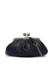 Weekend Max Mara Torebka 2615511164600 Granatowy. Niebieskie kopertówki Weekend Max Mara, bez wzorów, ze skóry, wizytowe, bez dodatków. Za 1,309.00 zł.