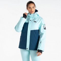 Damska kurtka turystyczna ocieplana Wander. Niebieskie kurtki narciarskie Dare 2b, na zimę, bez wzorów, bez kaptura, narciarskie. W wyprzedaży za 578.00 zł.