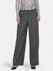 ONLY Spodnie materiałowe Lalana 15334247 Szary Wide Leg. Szare spodnie materiałowe ONLY, bez wzorów, z materiału. Za 89.99 zł.