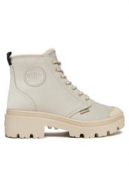 Palladium Trapery Pallabase Nbk Zip Wl 98867-197-M Biały. Białe traperki Palladium, bez wzorów, ze skóry, bez obcasa, bez zapięcia. Za 659.99 zł.