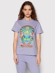 Converse T-Shirt Nature Party Graphic 10024245-A04 Fioletowy Standard Fit. Fioletowe t-shirty Converse, m, bez wzorów, z bawełny, bez kołnierzyka, bez ramiączek. Za 139.99 zł.