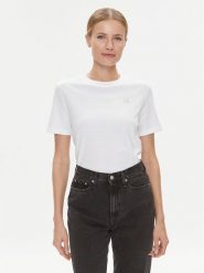 Calvin Klein Jeans T-Shirt J20J223226 Biały Regular Fit. Białe t-shirty Calvin Klein Jeans, xl, bez wzorów, z bawełny, bez kołnierzyka, bez ramiączek. Za 79.99 zł.