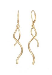 Elli Damskie kolczyki Spiral Wave Twisted ze srebra próby 925 Sterling Silver Kolczyki 1 ct. Szare kolczyki Elli, srebrne. Za 293.99 zł.