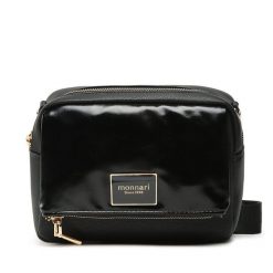 Torebka Monnari. Czarne listonoszki Monnari, bez wzorów, bez dodatków. Za 219.99 zł.