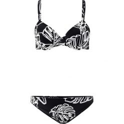 Bikini na fiszbinach (2 części) bonprix czarno-biały. Bikini marki bonprix. Za 59.99 zł.