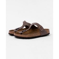 Klapki Birkenstock Gizeh Birkibuc Dorosłych. Szare klapki Birkenstock, bez wzorów, z materiału, bez obcasa, bez zapięcia. Za 565.00 zł.