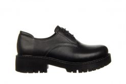 Półbuty Bayla-161 084 500 169 011 Black 161588, Czarny, Skóra naturalna - 40. Czarne półbuty wsuwane Bayla, bez wzorów, ze skóry, eleganckie, bez obcasa. W wyprzedaży za 224.10 zł.