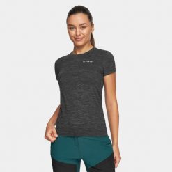 Koszulka termoaktywna damska funkcyjna Alpinus Misurina. Szare t-shirty sportowe Alpinus, l, bez wzorów, ze skóry, bez ramiączek, na fitness i siłownię. Za 139.00 zł.