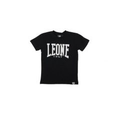 T-shirt z krótkim rękawem, nadrukiem Basic i logo. Czarne t-shirty LEONE 1947 APPAREL, bez wzorów, sportowe, bez kołnierzyka, bez ramiączek. Za 42.06 zł.