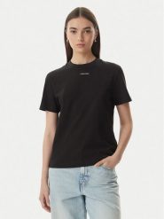 Calvin Klein T-Shirt Classic LV147C857G Czarny Regular Fit. Czarne t-shirty Calvin Klein, l, bez wzorów, z bawełny, bez kołnierzyka, bez ramiączek. Za 169.99 zł.
