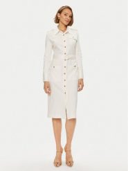Tommy Hilfiger Sukienka koszulowa Utility Shirt Dress Ls WW0WW42269 Biały Regular Fit. Białe sukienki Tommy Hilfiger, l, bez wzorów, z bawełny, bez kołnierzyka, bez ramiączek, koszulowe. Za 949.99 zł.