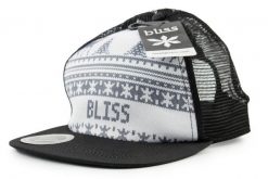 Czapka z daszkiem unisex Level Bliss trucker. Czarne czapki z daszkiem Level, na lato, bez wzorów, z materiału, klasyczne. Za 53.49 zł.