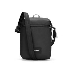 Saszetka Pacsafe Go Festival Crossbody - jet black. Czarne nerki i saszetki Pacsafe, bez wzorów, sportowe, bez dodatków. Za 272.99 zł.