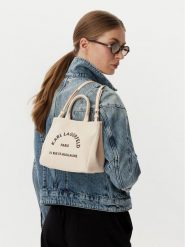 KARL LAGERFELD Torebka B2W50003 Kremowy. Białe torebki klasyczne KARL LAGERFELD, bez wzorów, z materiału, bez dodatków. Za 281.99 zł.